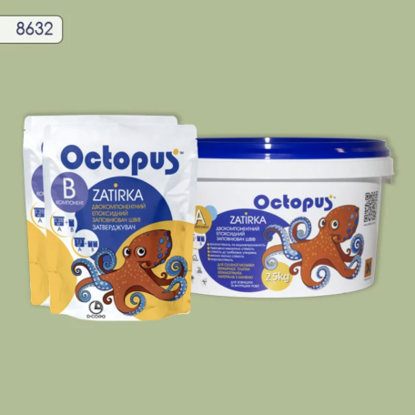 Двокомпонентна епоксидна фуга Octopus Zatirka колір 8632, 2,5 кг (8632-2)