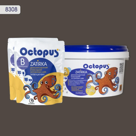 Двокомпонентна епоксидна фуга Octopus Zatirka колір 8308, 2,5 кг (8308-2)
