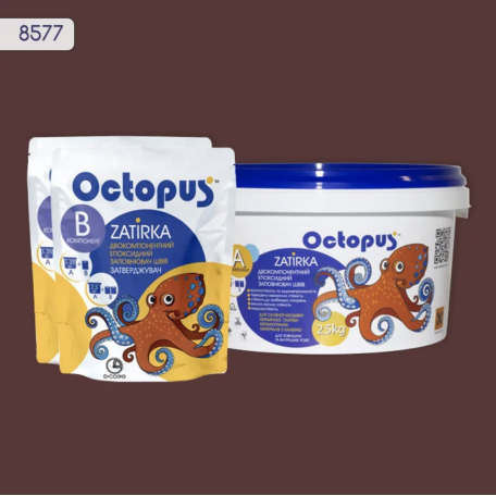 Двокомпонентна епоксидна фуга Octopus Zatirka колір 8577, 2,5 кг (8577-2)