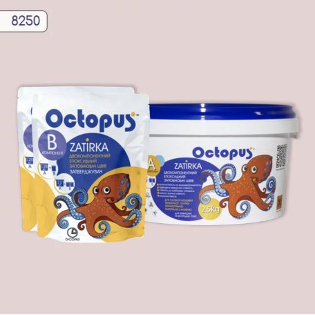 Двокомпонентна епоксидна фуга Octopus Zatirka колір 8250, 2,5 кг (8250-2)