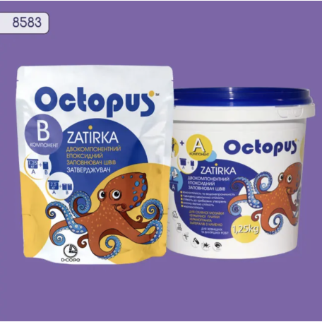 Двокомпонентна епоксидна фуга Octopus Zatirka колір 8583, 1,25 кг (8583-1)