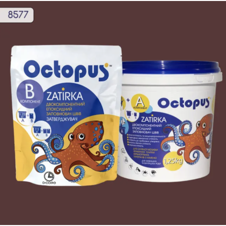 Двокомпонентна епоксидна фуга Octopus Zatirka колір 8577, 1,25 кг (8577-1)