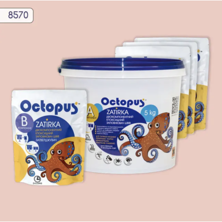 Двокомпонентна епоксидна фуга Octopus Zatirka колір 8570, 5 кг (8570-5)