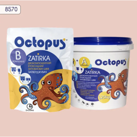 Двокомпонентна епоксидна фуга Octopus Zatirka колір 8570, 1,25 кг (8570-1)