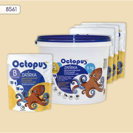 Двокомпонентна епоксидна фуга Octopus Zatirka колір 8561, 5 кг (8561-5)