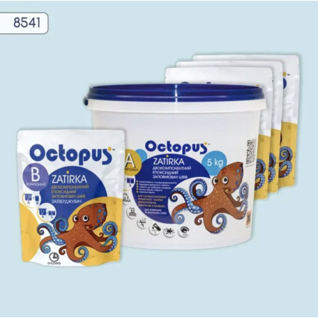 Двокомпонентна епоксидна фуга Octopus Zatirka колір 8541, 5 кг (8541-5)