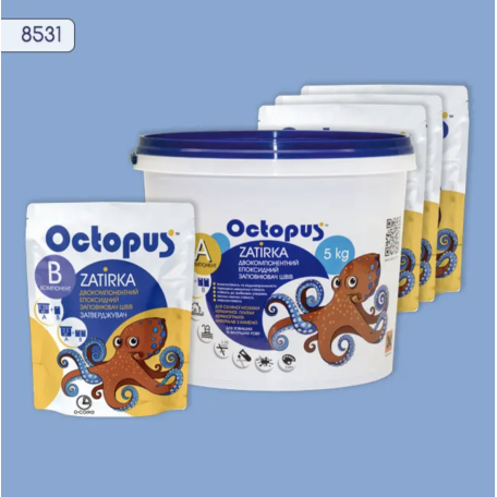 Двокомпонентна епоксидна фуга Octopus Zatirka колір 8531, 5 кг (8531-5)