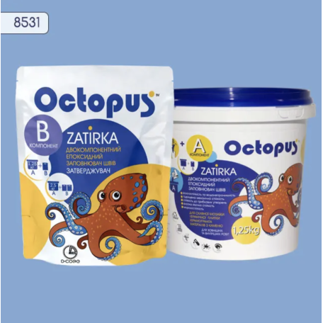 Двокомпонентна епоксидна фуга Octopus Zatirka колір 8531, 1,25 кг (8531-1)