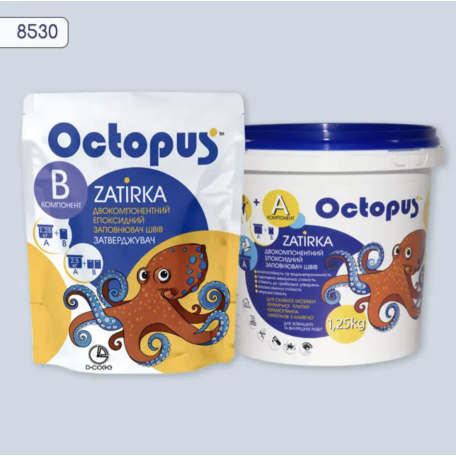 Двокомпонентна епоксидна фуга Octopus Zatirka колір 8530, 1,25 кг (8530-1)
