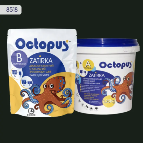 Двокомпонентна епоксидна фуга Octopus Zatirka колір 8518, 1,25 кг (8518-1)