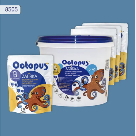 Двокомпонентна епоксидна фуга Octopus Zatirka колір 8505 5 кг (8505-5)
