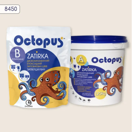 Двокомпонентна епоксидна фуга Octopus Zatirka колір 8450, 1,25 кг (8450-1)