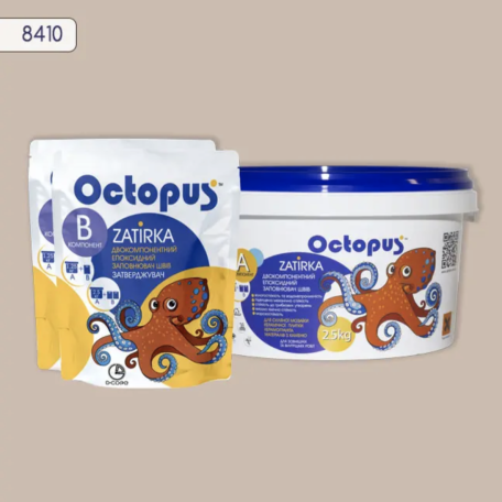 Двокомпонентна епоксидна фуга Octopus Zatirka колір 8410, 2,5 кг (8410-2)