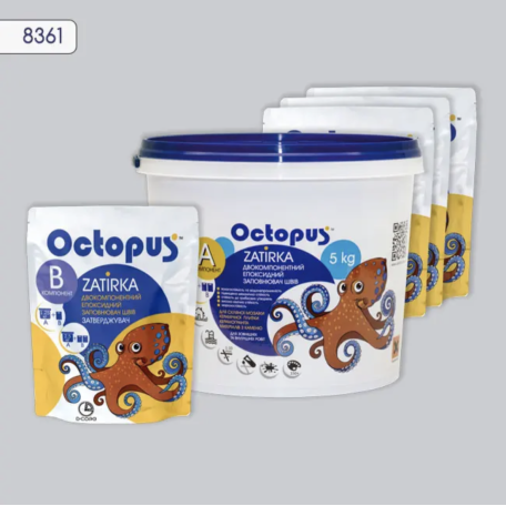 Двокомпонентна епоксидна фуга Octopus Zatirka колір 8361, 5 кг (8361-5)