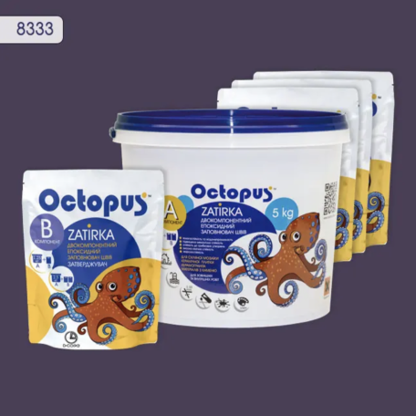 Двокомпонентна епоксидна фуга Octopus Zatirka колір 8333, 5 кг (8333-5)