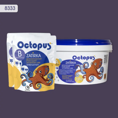 Двокомпонентна епоксидна фуга Octopus Zatirka колір 8333, 2,5 кг (8333-2)