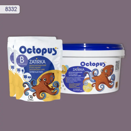 Двокомпонентна епоксидна фуга Octopus Zatirka колір 8332, 2,5 кг (8332-2)