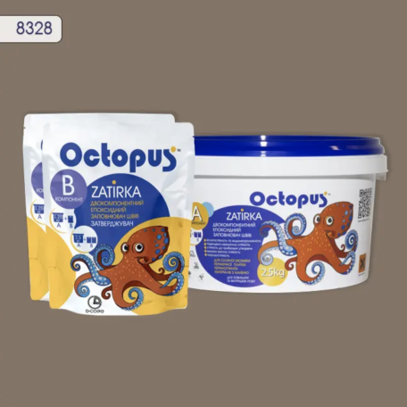 Двокомпонентна епоксидна фуга Octopus Zatirka колір 8328, 2,5 кг (8328-2)