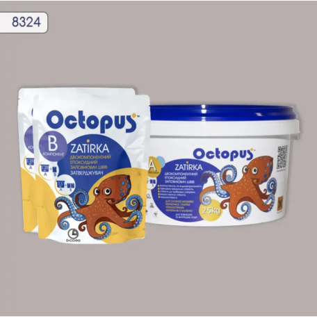 Двокомпонентна епоксидна фуга Octopus Zatirka колір 8324, 2,5 кг (8324-2)