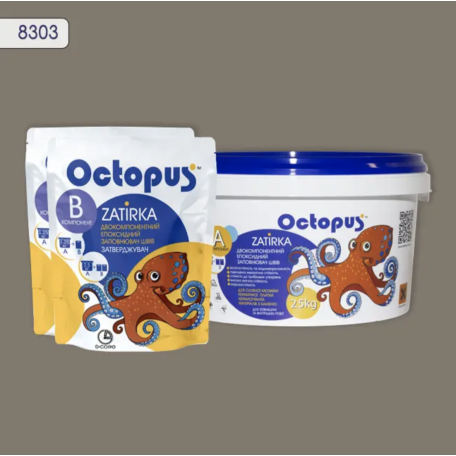 Двокомпонентна епоксидна фуга Octopus Zatirka колір 8303, 2,5 кг (8303-2)