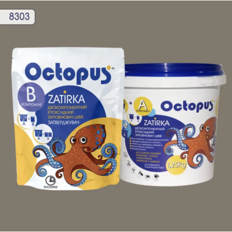 Двокомпонентна епоксидна фуга Octopus Zatirka колір 8303, 1,25 кг (8303-1)