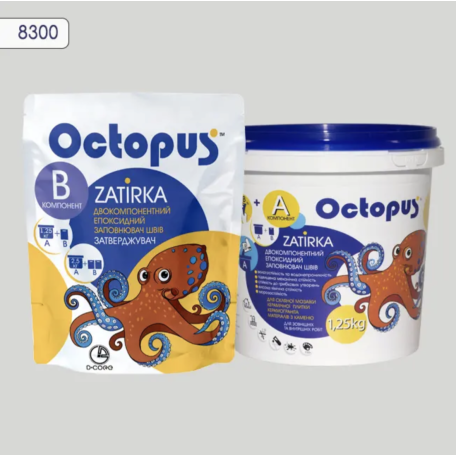 Двокомпонентна епоксидна фуга Octopus Zatirka колір 8300, 1,25 кг (8300-1)