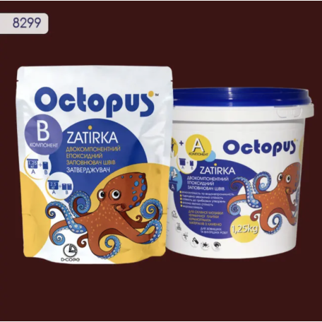 Двокомпонентна епоксидна фуга Octopus Zatirka колір 8299, 1,25 кг (8299-1)