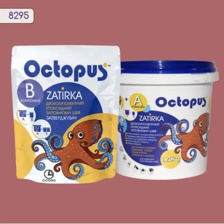 Двокомпонентна епоксидна фуга Octopus Zatirka колір 8295, 1,25 кг (8295-1)