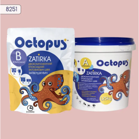 Двокомпонентна епоксидна фуга Octopus Zatirka колір 8251, 1,25 кг (8251-1)