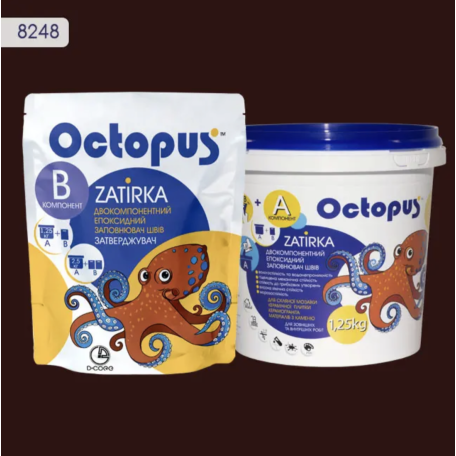 Двокомпонентна епоксидна фуга Octopus Zatirka колір 8248, 1,25 кг (8248-1)