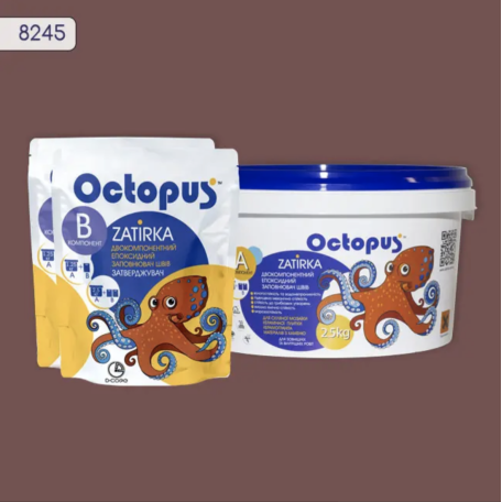 Двокомпонентна епоксидна фуга Octopus Zatirka колір 8245, 2,5 кг (8245-2)