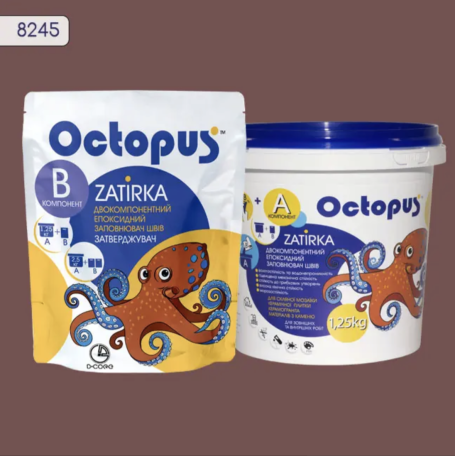 Двокомпонентна епоксидна фуга Octopus Zatirka колір 8245, 1,25 кг (8245-1)