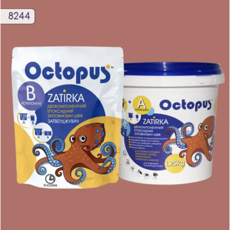 Двокомпонентна епоксидна фуга Octopus Zatirka колір 8244, 1,25 кг (8244-1)