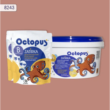 Двокомпонентна епоксидна фуга Octopus Zatirka колір 8243, 2,5 кг (8243-2)