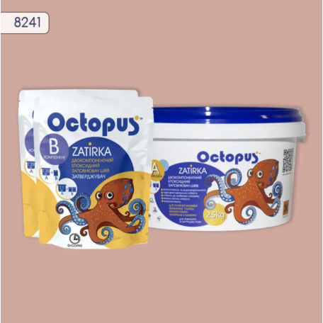 Двокомпонентна епоксидна фуга Octopus Zatirka колір 8241, 2,5 кг (8241-2)