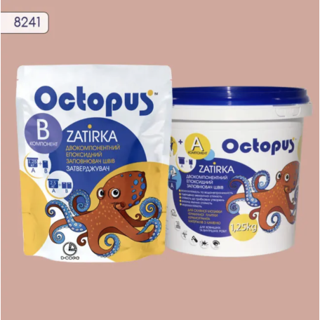 Двокомпонентна епоксидна фуга Octopus Zatirka колір 8241, 1,25 кг (8241-1)