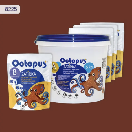 Двокомпонентна епоксидна фуга Octopus Zatirka колір 8225, 5 кг (8225-5)