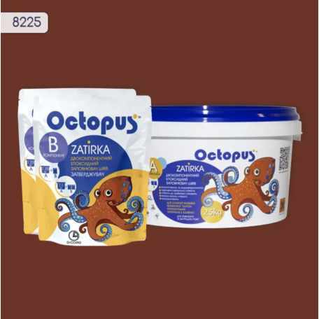 Двокомпонентна епоксидна фуга Octopus Zatirka колір 8225, 2,5 кг (8225-2)