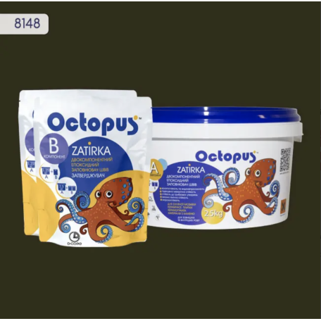 Двокомпонентна епоксидна фуга Octopus Zatirka колір 8148, 2,5 кг (8148-2)