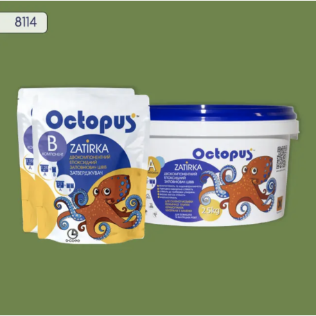 Двокомпонентна епоксидна фуга Octopus Zatirka колір 8114, 2,5 кг (8114-2)