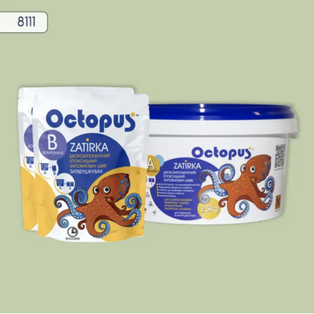 Двокомпонентна епоксидна фуга Octopus Zatirka колір 8111, 2,5 кг (8111-2)