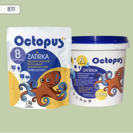 Двокомпонентна епоксидна фуга Octopus Zatirka колір 8111, 1,25 кг (8111-1)