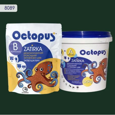 Двокомпонентна епоксидна фуга Octopus Zatirka колір 8089, 1,25 кг (8089-1)