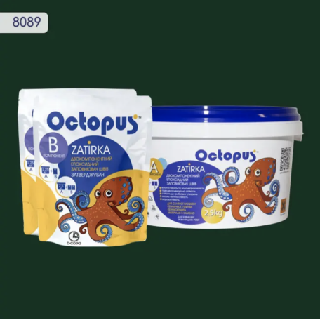 Двокомпонентна епоксидна фуга Octopus Zatirka колір 8089, 2,5 кг (8089-2)