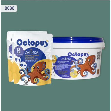 Двокомпонентна епоксидна фуга Octopus Zatirka колір 8088 2,5 кг (8088-2)
