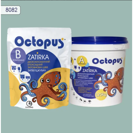 Двокомпонентна епоксидна фуга Octopus Zatirka колір 8082, 1,25 кг (8082-1)
