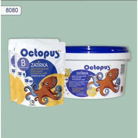 Двокомпонентна епоксидна фуга Octopus Zatirka колір 8080, 2,5 кг (8080-2)