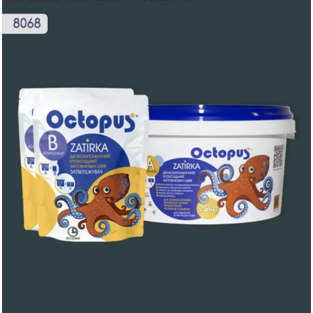 Двокомпонентна епоксидна фуга Octopus Zatirka колір 8068, 2,5 кг (8068-2)