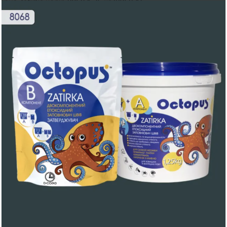Двокомпонентна епоксидна фуга Octopus Zatirka колір 8068, 1,25 кг (8068-1)