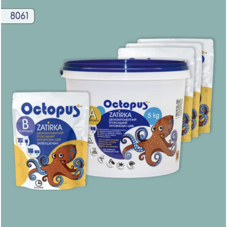 Двокомпонентна епоксидна фуга Octopus Zatirka колір 8061, 5 кг (8061-5)